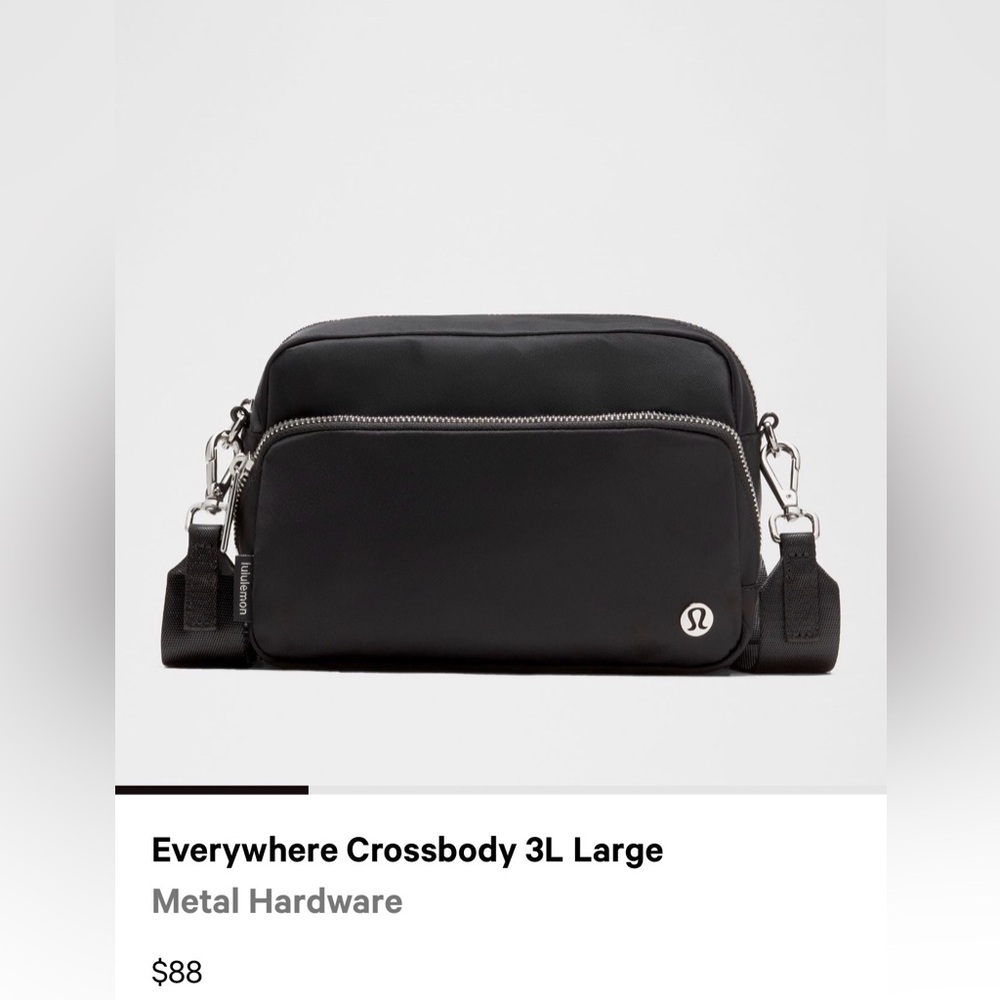 lululemon athletica Black Everywhere Crossbody Bag
